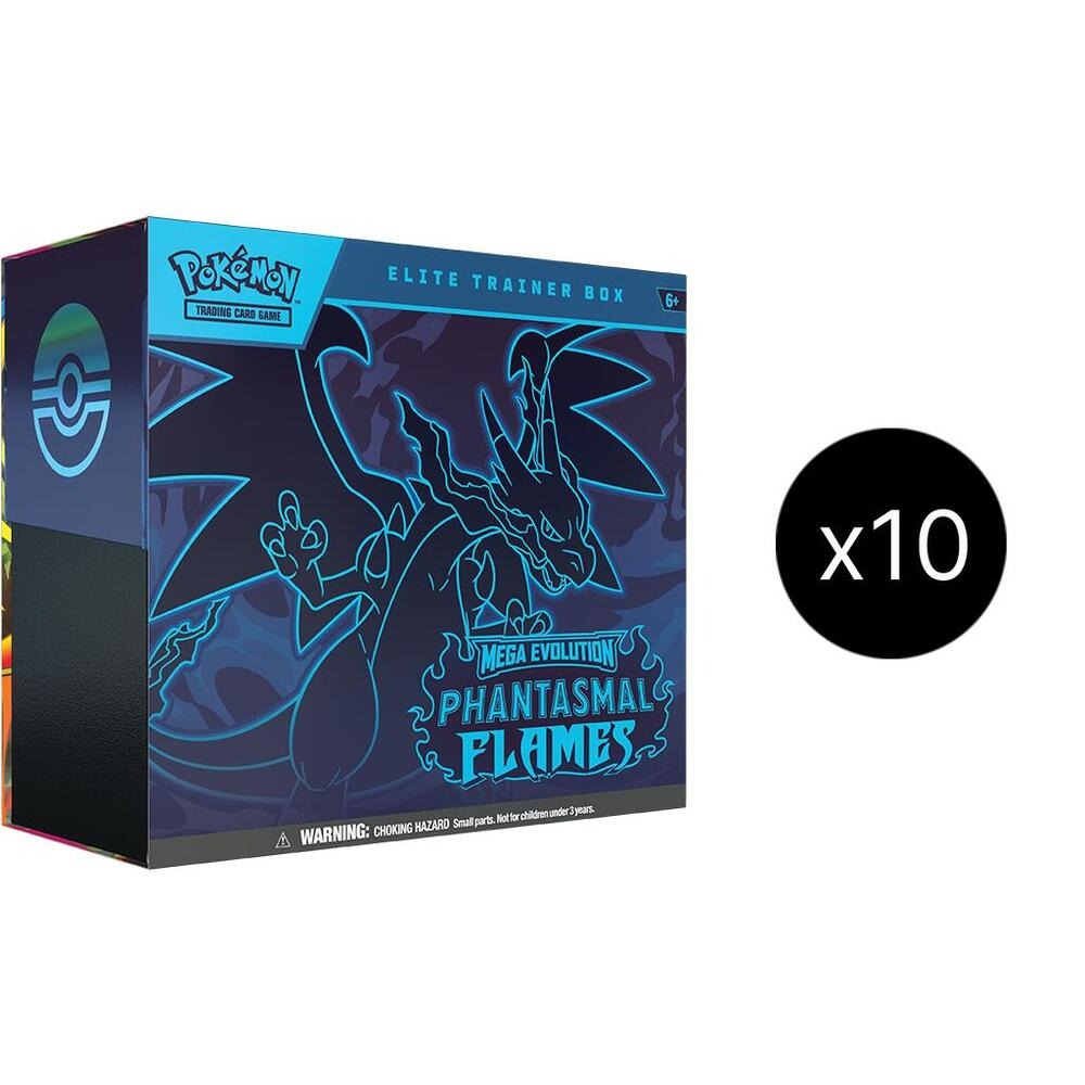 Pokemon TCG: Mega Evolution Phantasmal Flames (ME02) Elite Trainer 10-Box Case